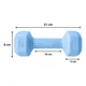 thumbnail image 2 of Par Mancuernas Hexagonales PVC 1 Kg c/u Pesas Fitness 2 Kg Total, 2 of 3