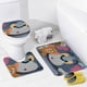 thumbnail image 4 of Tom y Jerry-theme 4-Piece Shower Curtain Set with Rugs, Waterproof Bathroom Decor Set Includes Bath Mat, U-Shaped Rug, Toilet Lid Cover and Curtain with Hooks, 4 of 6