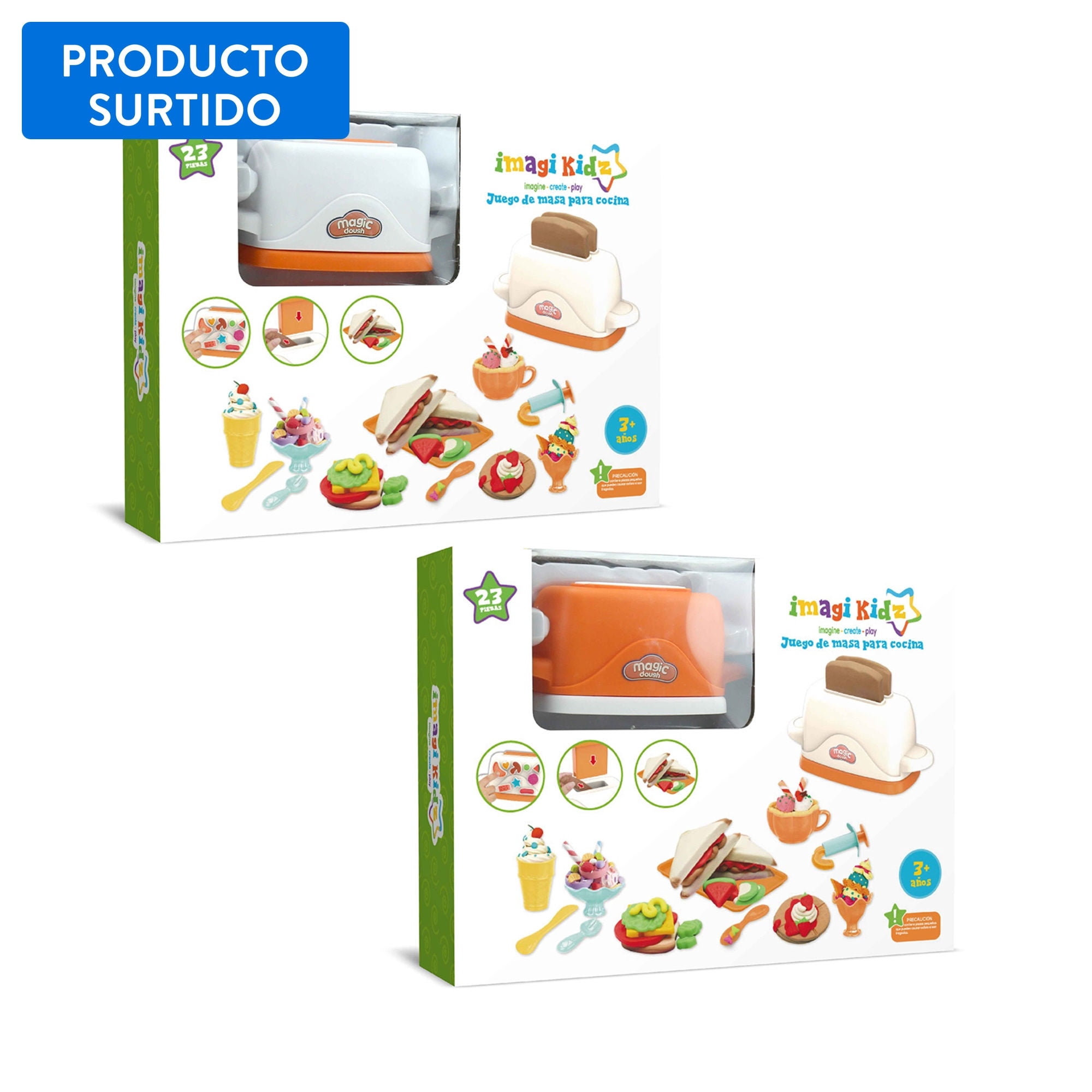 Manualidades Masas Para Cocina 23 Piezas - Surtido 1 Un Imagi Kidz