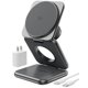 thumbnail image 1 of Estación de carga KU XIU X40Q plegable 3 en 1 para iPhone gris, 1 of 9