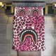 thumbnail image 2 of Fade Leopard Bape Shake Camo Comforter Set Soft 3 Pcs Twin Bedding Sets Thicken for All Season, 2 of 5