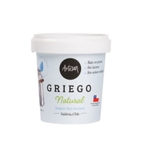 Yoghurt Griego Sabor Natural Endulzado Pote 360 G Artisan