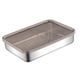 thumbnail image 3 of Contenedor De Almacenamiento De Alimentos De Acero Inoxidable Caja De Pan Para Picnic, Oficina, Viaje 19.7cmx14cmx4cm, 3 of 5