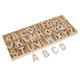 thumbnail image 2 of 156 Piezas De Letras De Madera Artesanal Alfabeto De Madera Natural Con Bandeja De Almacenamiento De Madera, 2 of 5
