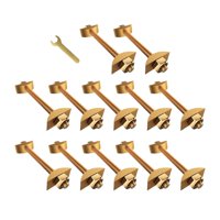 Magideal - Conectores De Fijación Para Muebles, Conectores Para Encimeras, Pernos, Accesorios, Herrajes, Fijaciones Para Tableros De Mesa, Bloques De Carnicero Y 12 Piezas