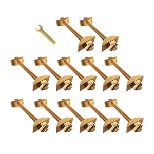 Magideal - Conectores De Fijación Para Muebles, Conectores Para Encimeras, Pernos, Accesorios, Herrajes, Fijaciones Para Tableros De Mesa, Bloques De Carnicero Y 12 Piezas