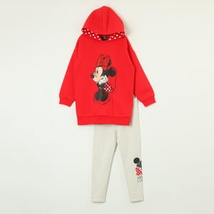 Conjunto Niña Minnie Sitting Rojo Disney