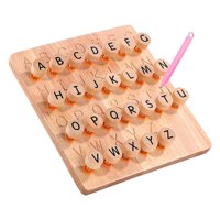 Magideal - Montessori Alphabet Tracing Board, Letters Teaching Aids Juego De Mesa Herramienta Juego Sensorial Rompecabezas Para Niños Pequeños 3+ Años Niños