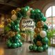 thumbnail image 5 of Globos de látex para fiestas Bezente, 30 cm, 100 unidades, color verde, 5 of 9