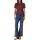 thumbnail image 2 of INSPIRE CHIC Blusa de Regreso a Clases para Mujer Cuello Vintage Peter Pan Lazo Cuello Casual Linda Camisa de Algodón con Botones L Rojo Vino, 2 of 6