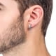 thumbnail image 5 of Aros unisex argollas huggies acero con cruz plateado par, 5 of 6