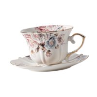Bothyi - Taza De Café Con Diseño Floral, 200 Ml, Fácil De Limpiar, Con Asas, Ideal Para Regalar.