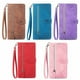 thumbnail image 2 of Flower Leather Phone Case With Zipper Lanyard Storage Bag &Flip Fashion Wallet For Samsung Galaxy Note 20 S20 S21 S22 Plus Ultra S20 S21 FE, 2 of 3