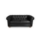 thumbnail image 2 of Sofa Florencia 2 Cuerpos Cuero Colorado Negro, 2 of 5