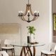 thumbnail image 2 of Candelabro LAMPKEDUO 71 cm 8 luces con acabado de nogal falso, 2 of 9