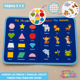 thumbnail image 4 of Libro Sensorial Montessori Tablero Didáctico Juego Tela 8pag, 4 of 7