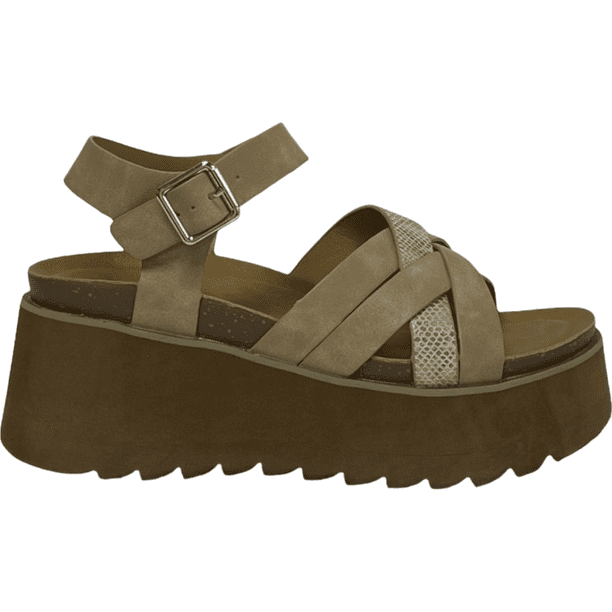 Sandalia Mujer Beige/Dorado Paz Detogni