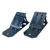 Magideal - Patones De Estacionamiento Herramientas De Ayudas Garaje De Metal Conveniente Guía De Estacionamiento Negro Antideslizante Bloques De Estacionamiento