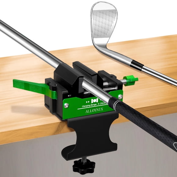Abrazadera de Torno ALLOYNIX 6‑28 mm Kit de Reencordado para Palos de Golf – Verde