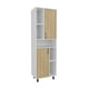 thumbnail image 2 of Mueble Despensa Cocina 2 Puertas Brice Blanco Y Fresno 190x60x39,7 Cm, 2 of 10