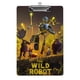thumbnail image 1 of Robot Salvaje Portapapeles de acrílico A4, tamaño carta estándar, carpeta con clip 31.8x 21.5CM para estudiantes, profesores y oficina, 1 of 6