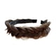 thumbnail image 4 of Diadema Trenzada Para El Cabello, Diadema Trenzada Hecha A Mano, Banda Para El Cabello Gruesa Para Mujer, Color Marrón Claro, 4 of 5