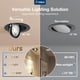 thumbnail image 3 of Amico Paquete de 6 luces LED gimbal ajustables negras de 10 cm, 5 CCT, 3 of 6