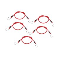 Magideal - 5X Cuerdas Elásticas Con Ganchos Amarres Elásticos Colores Mezclados Correas Elásticas Traseras Para Bicicleta Cinturones De Equipaje Para Asiento 80 Cm De Longitud