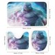thumbnail image 3 of Space Ghost-theme 4-Piece Shower Curtain Set with Rugs, Waterproof Bathroom Decor Set Includes Bath Mat, U-Shaped Rug, Toilet Lid Cover and Curtain with Hooks, 3 of 6