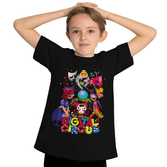 Polera Estampada Niño Digital Circus Personajes 2