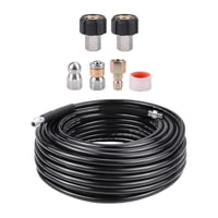 Magideal - Kit De Chorro De Alcantarillado Para Lavadora A Presión, Boquilla De Chorro De Drenaje, Limpiador De Drenaje, Fregadero, Inodoro, Manguera De Chorro D