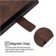 thumbnail image 4 of Funda Cartera para Samsung Galaxy A10 con Soporte y Ranuras, Resistente a Golpes y Rayones Marrón, 4 of 5