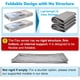 thumbnail image 5 of Cajón de almacenamiento para debajo de la cama Kukikan, paquete de 4 unidades de 10 cm con tapas tra, 5 of 7