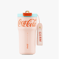 Coca Cola Germ Termo Clásico Oficial 700Ml Frío O Caliente Vaso Térmico Naranja