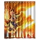 thumbnail image 1 of Cortina de ducha con diseño de cola de hada de Anime, juego de cortina de baño con ganchos, tamaño 66 x 72 pulgadas, 1 of 3