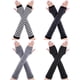 thumbnail image 1 of Manguitos de punto punk gótico Bememo, guantes largos sin dedos, 1 of 7