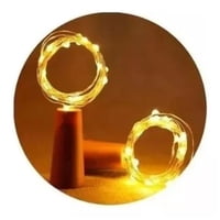 Click Ventas - Pack 10 Luces Corcho Hada Alambre Micro Led Calido