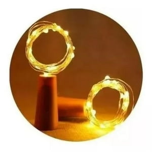 Click Ventas - Pack 10 Luces Corcho Hada Alambre Micro Led Calido