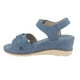 thumbnail image 2 of Sandalia Chalada Mujer Flick-1 Azul Plataforma, 2 of 6
