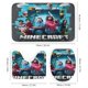 thumbnail image 3 of Una película de Minecraft-theme 4-Piece Shower Curtain Set with Rugs, Waterproof Bathroom Decor Set Includes Bath Mat, U-Shaped Rug, Toilet Lid Cover and Curtain with Hooks, 3 of 6