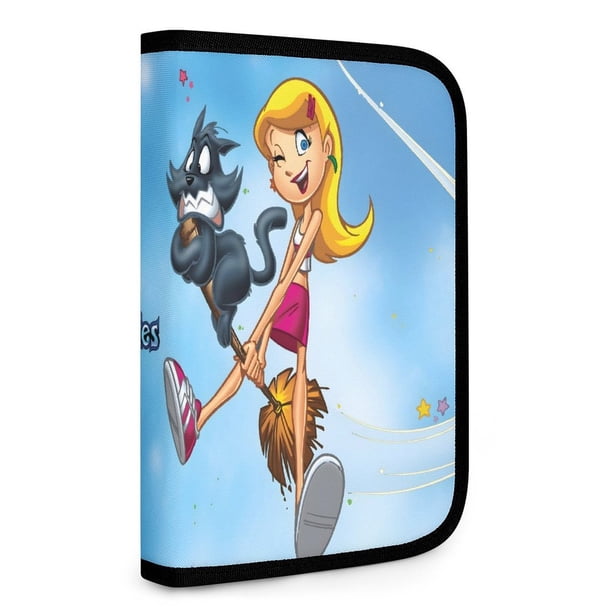 Sabrina, la Serie Animada Bolsa de Almacenamiento Plegable Portátil con Compartimentos, Organizador de Herramientas Multi-Bolsillo, Uso Dual Viaje y Hogar 26.5*17.8cm