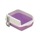 thumbnail image 2 of Caja De Arena Para Gatos Resistente A Las Manchas Y Antisalpicaduras Con Bandeja De Arena Para Gatos De Lado Alto, Color Morado, 2 of 5