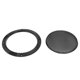 thumbnail image 4 of 2 unidades de rejilla protectora de malla metálica brillante para altavoz de audio de 7", subwoofer, bocina, rejilla circular decorativa, color negro, para coche., 4 of 7