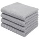 thumbnail image 1 of Juego de 4 toallas Homaxy de algodón 33 × 71 cm gris claro, 1 of 7