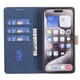 thumbnail image 3 of Funda Cartera con Bloqueo RFID para Motorola Moto G55 5G con Ranuras y Soporte Azul, 3 of 5