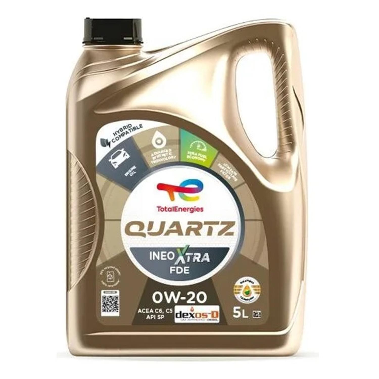 Aceite De Motor Ineo Xtra Fde 0W20 Total Quartz 5Lts Dexos®D