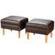 thumbnail image 1 of Set Poufs Provenza Pu 04 Chocolate, 1 of 5