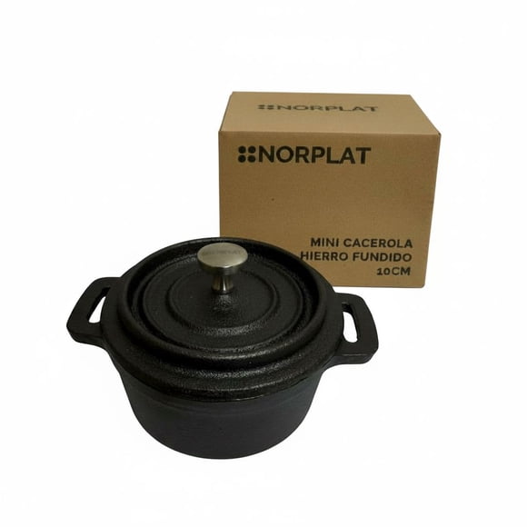 Mini Olla Cacerola Hierro Fierro Fundido Induccion - Norplat