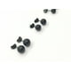thumbnail image 2 of Aros Esferas 7mm Negras Hipoalergénica, 2 of 3