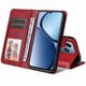 thumbnail image 3 of Funda Billetera para Realme C61 con Porta Tarjetas y Soporte Ajustable Rojo, 3 of 5